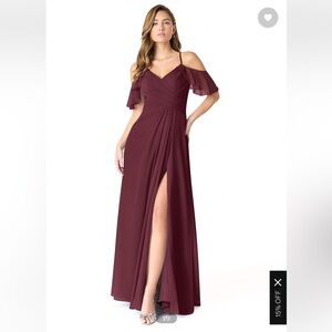 Azazie Dakota Dress in Cabernet Bridesmaid Dress